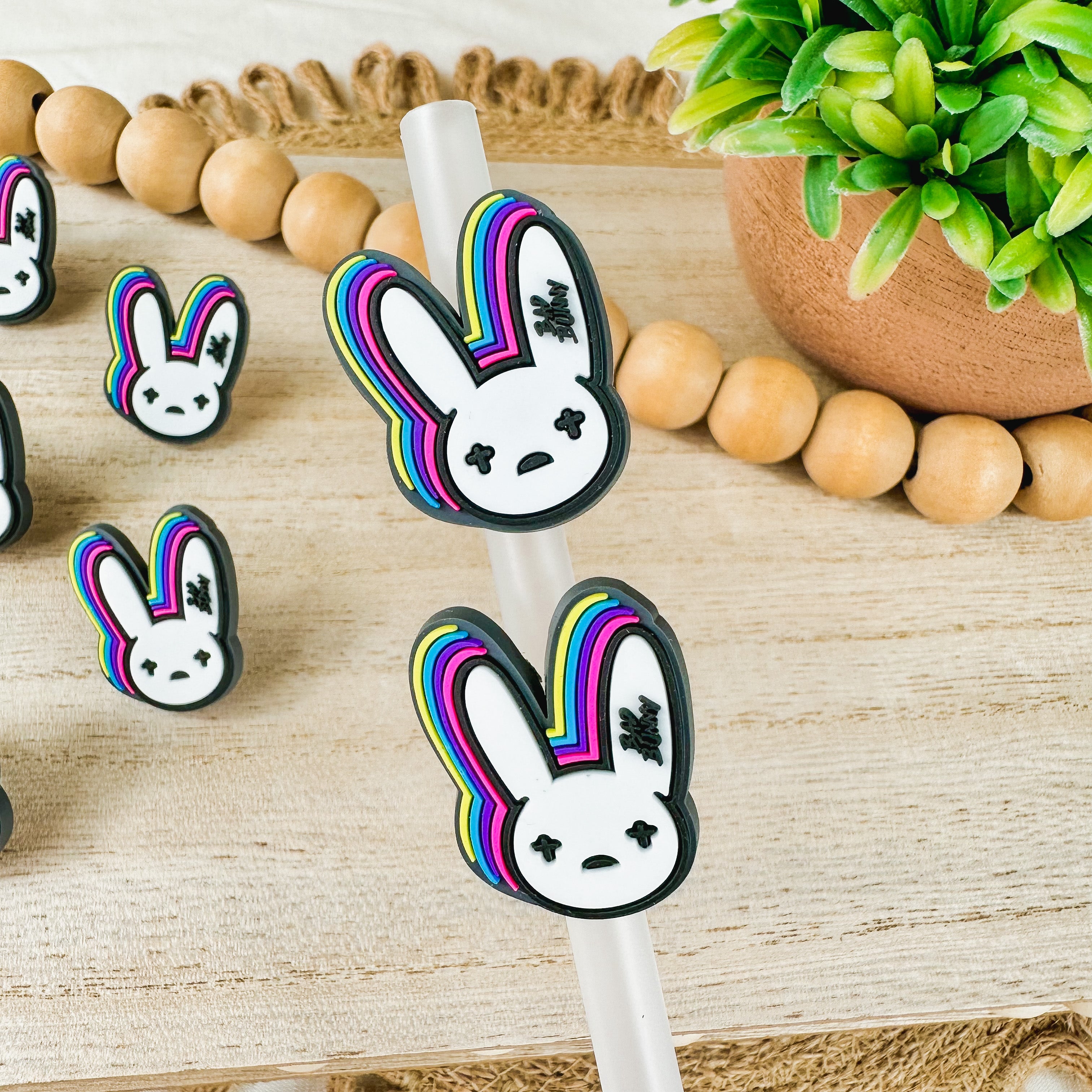 Bunny Color | Straw Charms