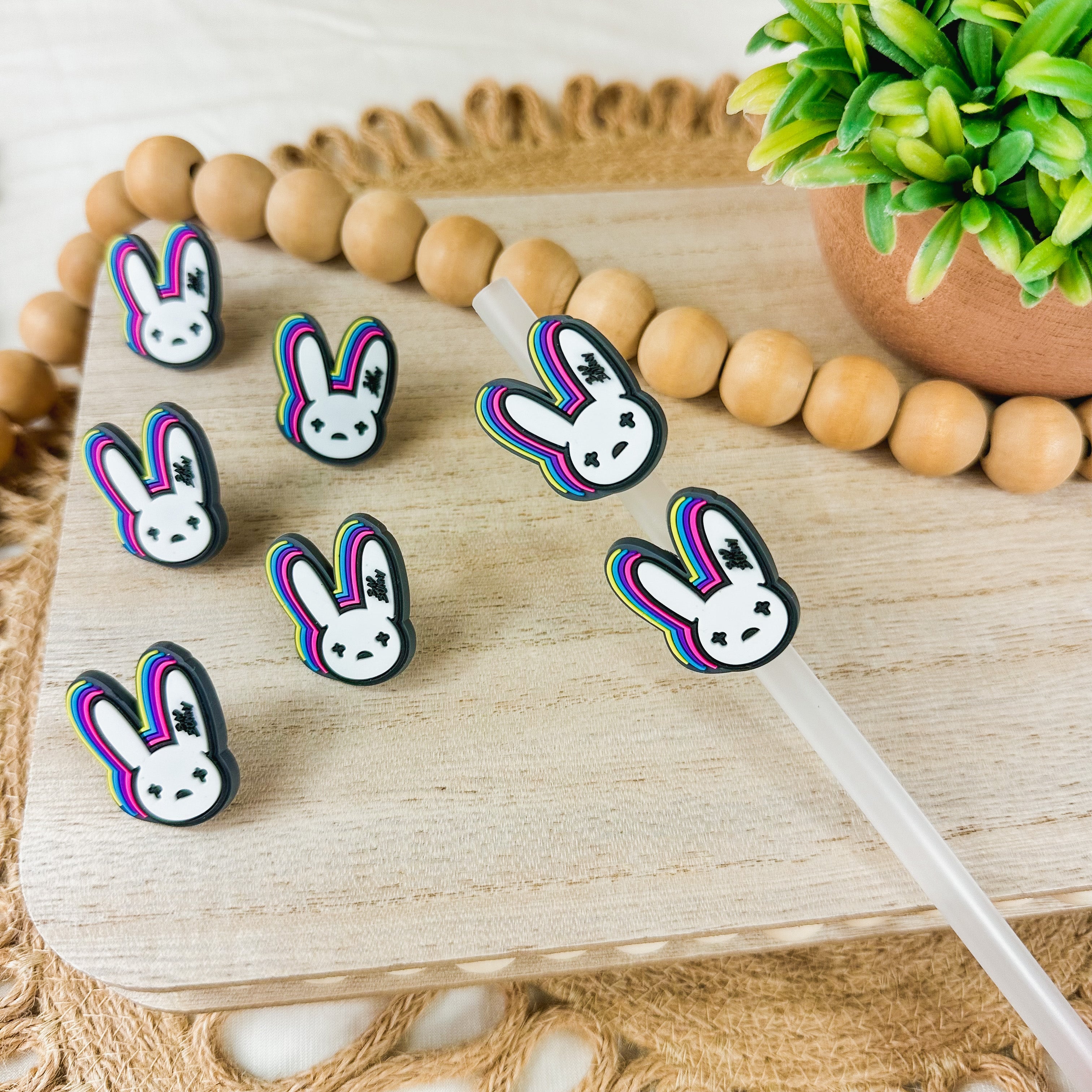 Bunny Color | Straw Charms